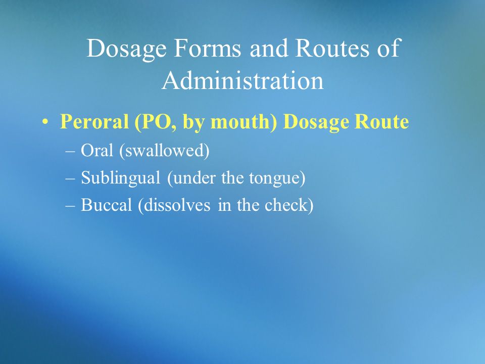 klonopin dosage forms and routes